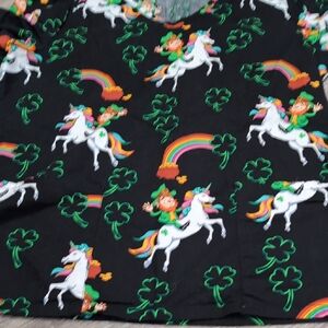 Scrubstar Women's Scrub Top. Cotton St. Patrick's Day Design.